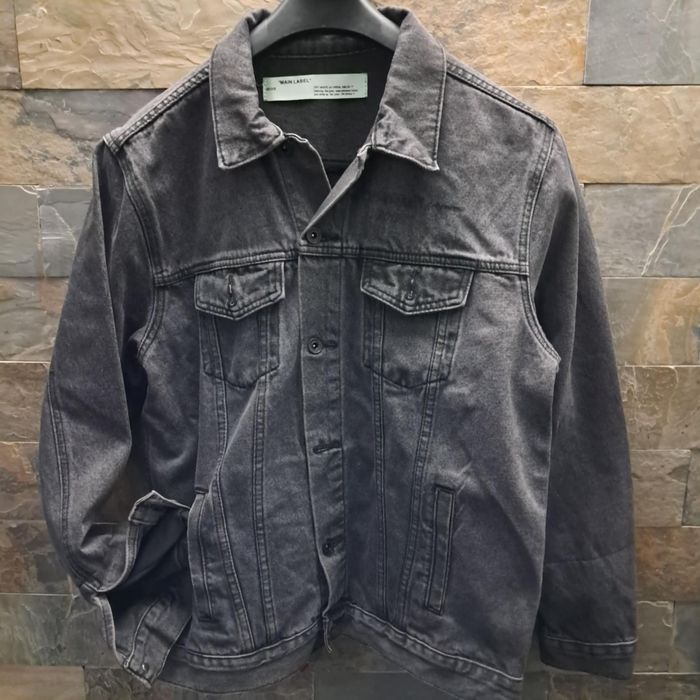 kurtka jeans off white rozmiar M