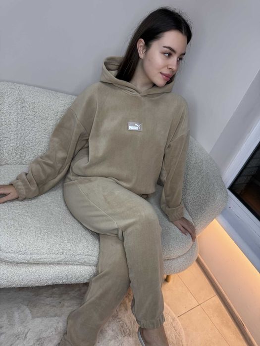 ЗНИЖКА! Костюм теплий з куліскою S M L XL XXL графіт молочний пісочний