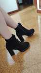 Botas de combate com salto