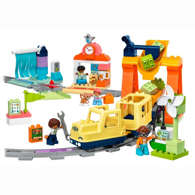 Lego лего 10428 DUPLO Town Великий інтерактивний громадський потяг