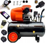 Компресор повітряний Schwarzbau 50л 3.3кВт 10 бар 530л/хв компрессор