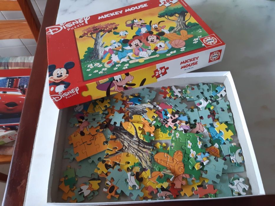 Puzzle 200 peças, Mickey Mouse/Disney, como novo