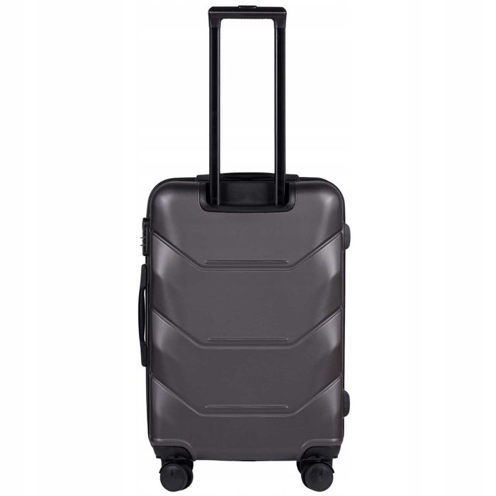 WINGS Zestaw 3 WALIZEK Podróżnych ABS+ Kabinowa Średnia Duża Na Szyfr