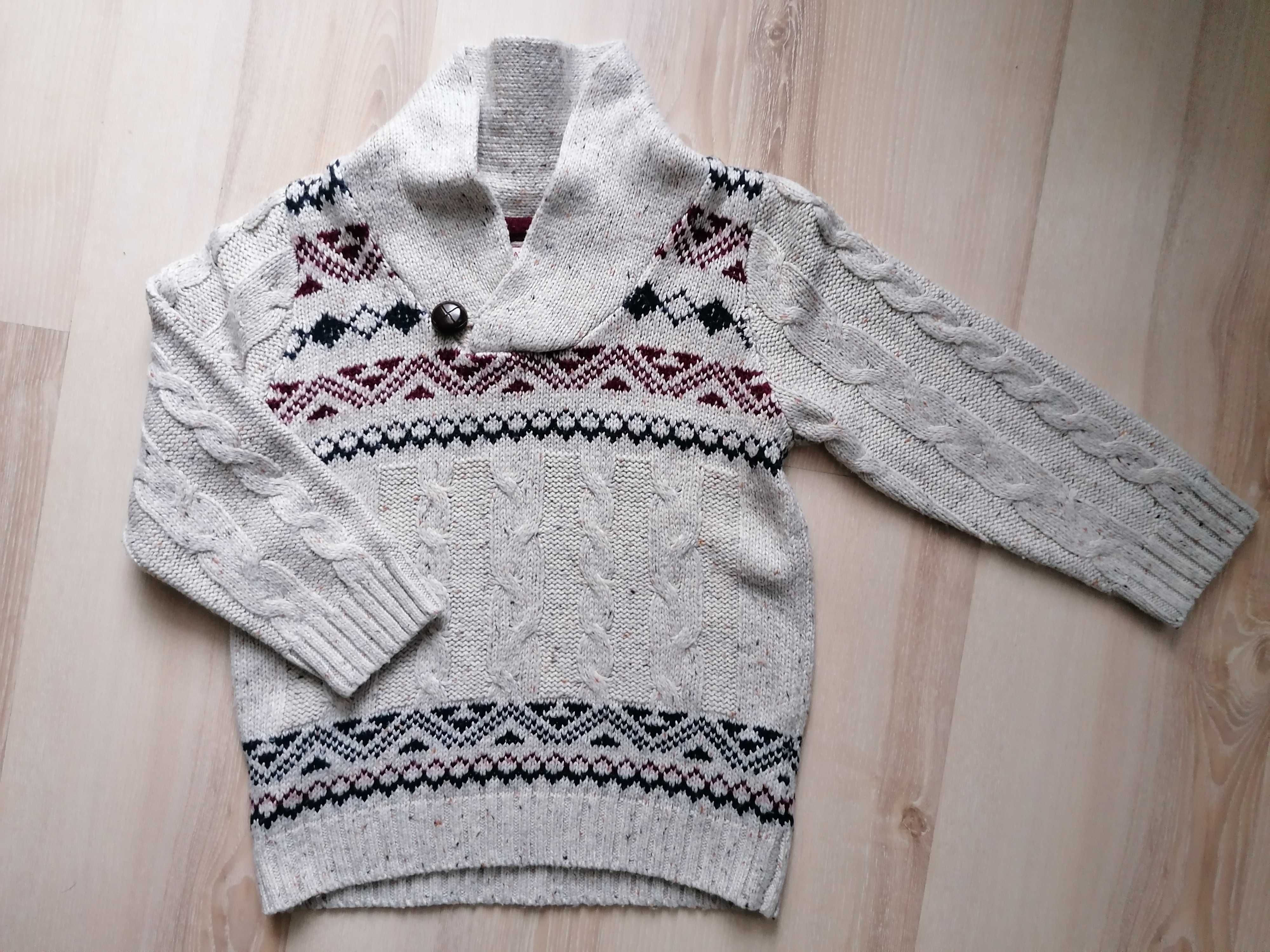zimowy sweterek, REBEL, rozmiar 110