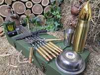 Набір шампурів з гільз 12.7 мм (Browning M2) в кейсі з аксесуарами