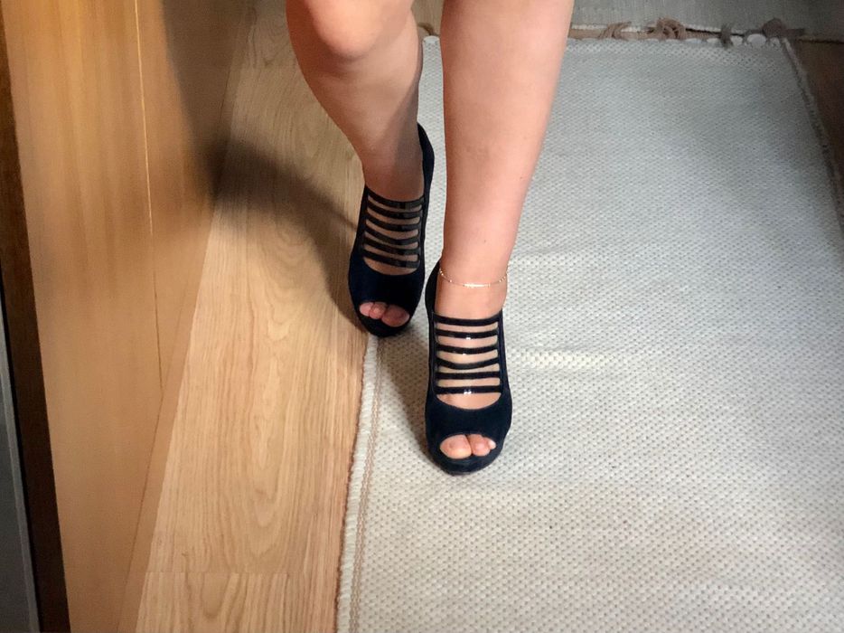 Sapatos salto alto, número 38/39