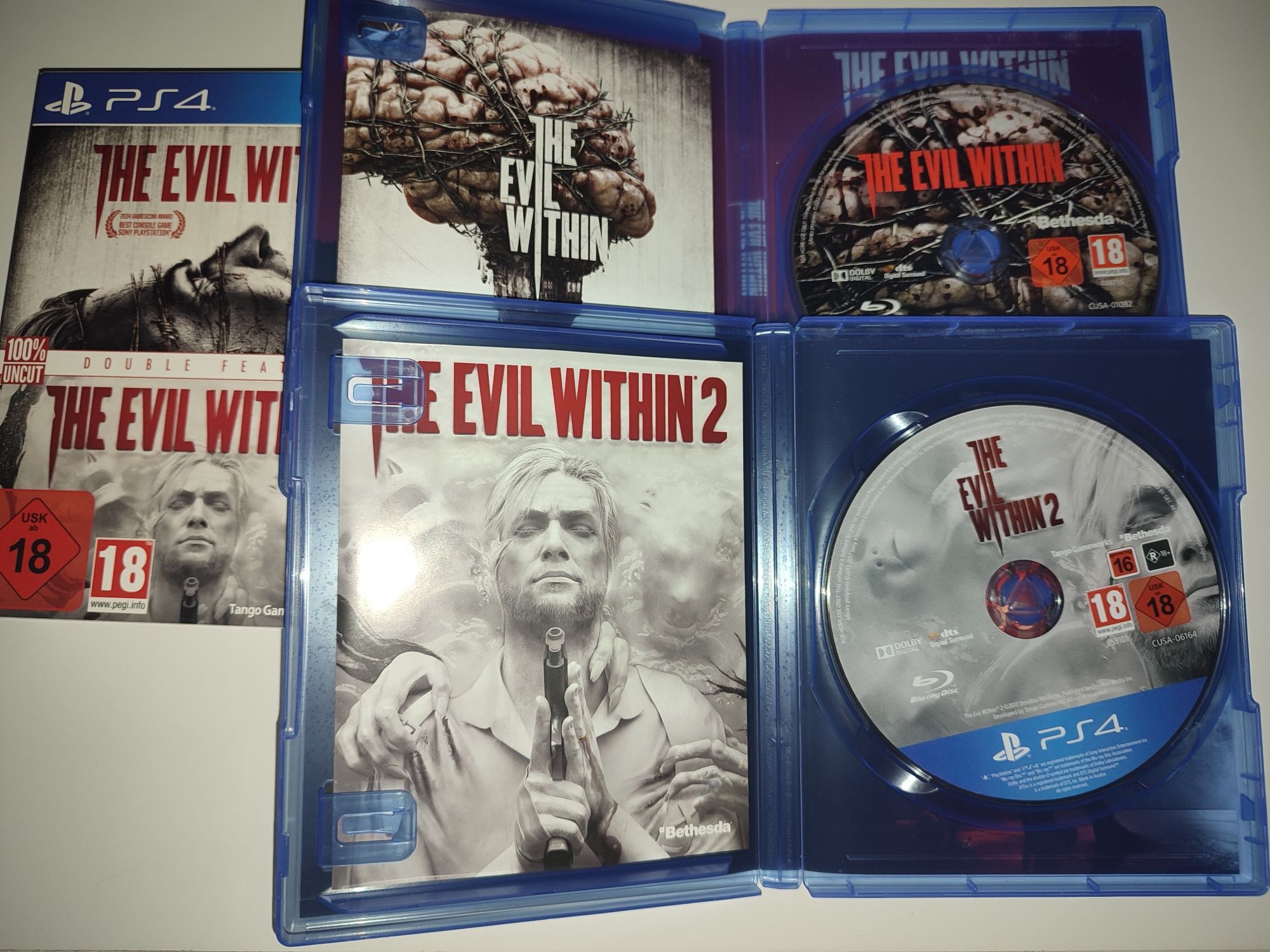 Zestaw Gra PS4 The Evil Within 1 i 2 komplet gry PlayStation 4 Mafia