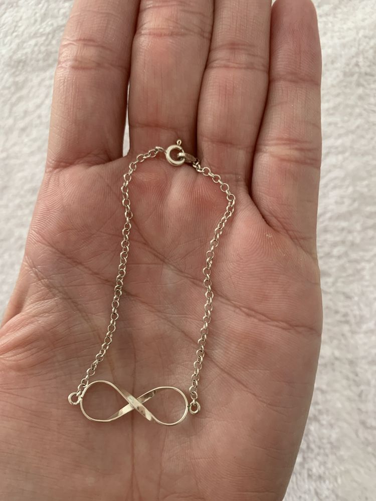 Pulseira infinito em prata 925