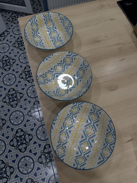 Набір 3 миски для супу, салатниці