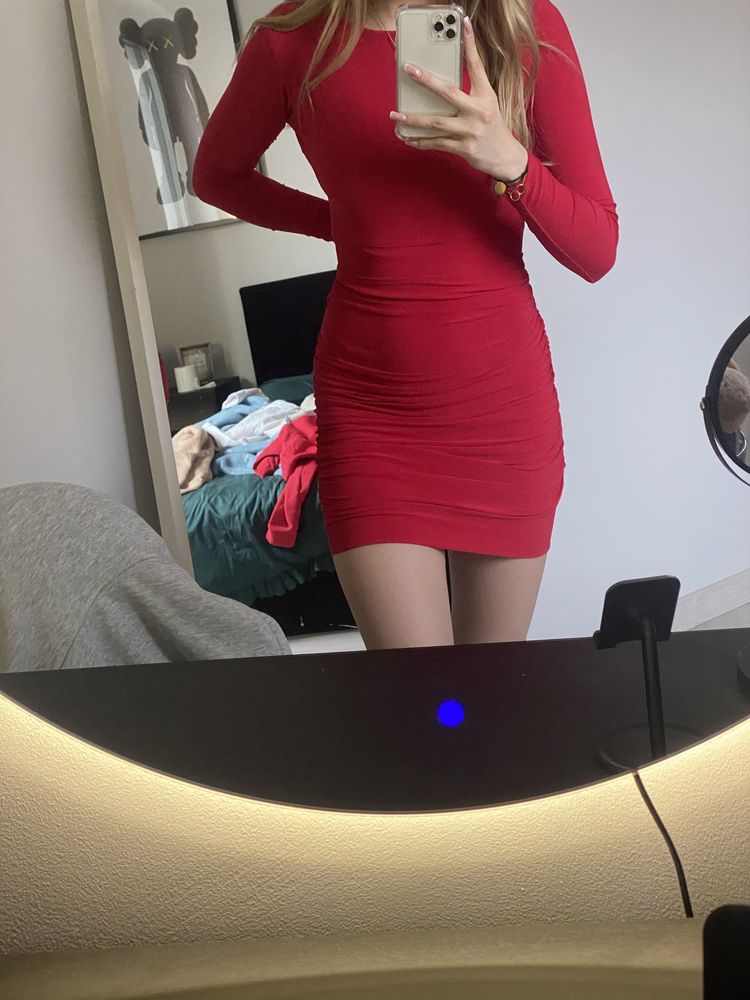 Czerwona sukienka mini Brandenburg