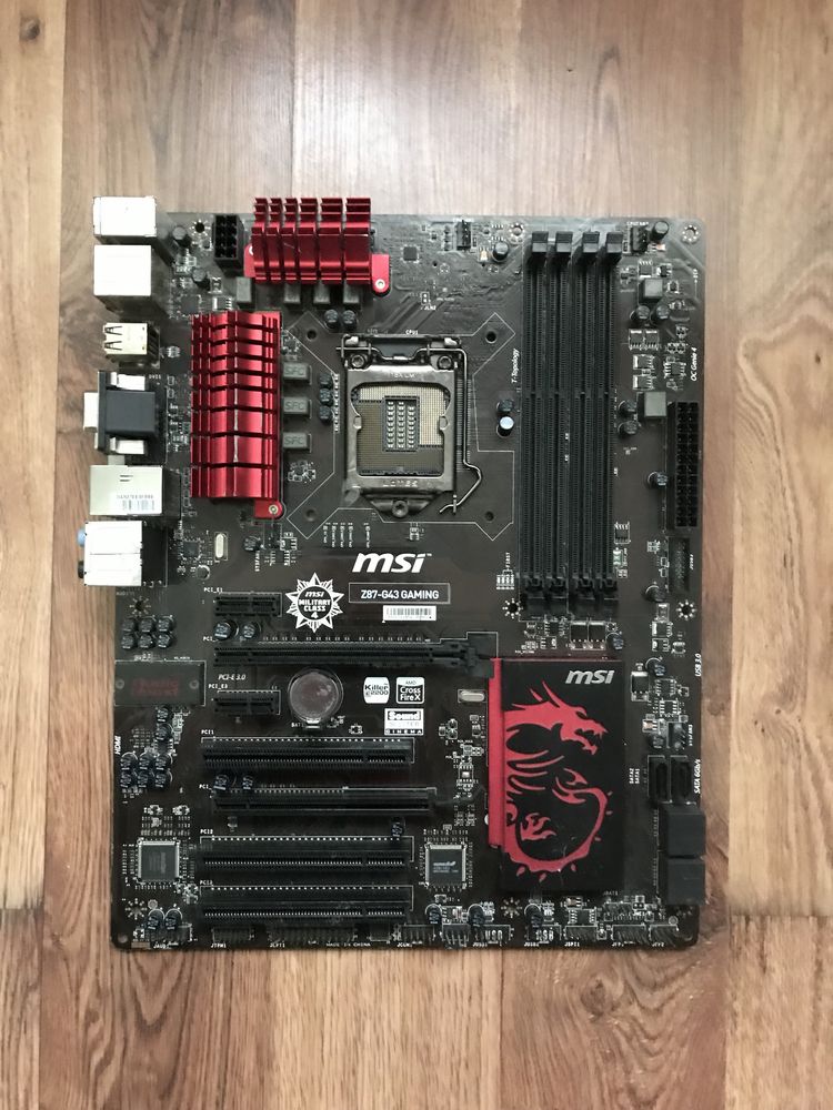 НЕ працююча  материнська плата MSI Z87 Gaming