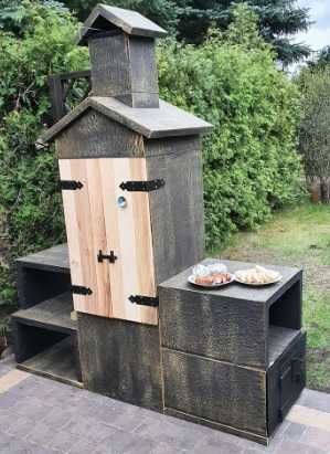 Grill ogrodowy wędzarnia wędzarka suszarnia H215