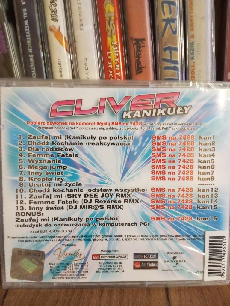 Płyta CD Cliver "Kanikuły" Nowa w oryginalnej folii