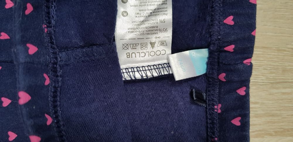 Legginsy dziecięce lekko ocieplane roz 74