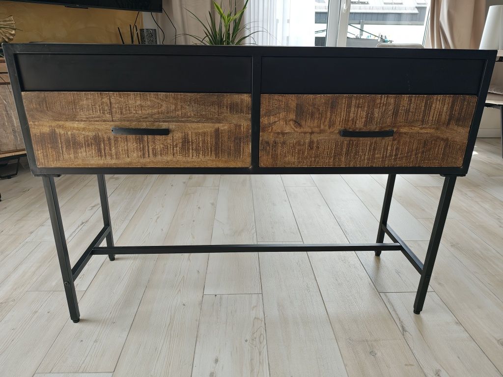Piękna komoda , styl loft , drzewo mango