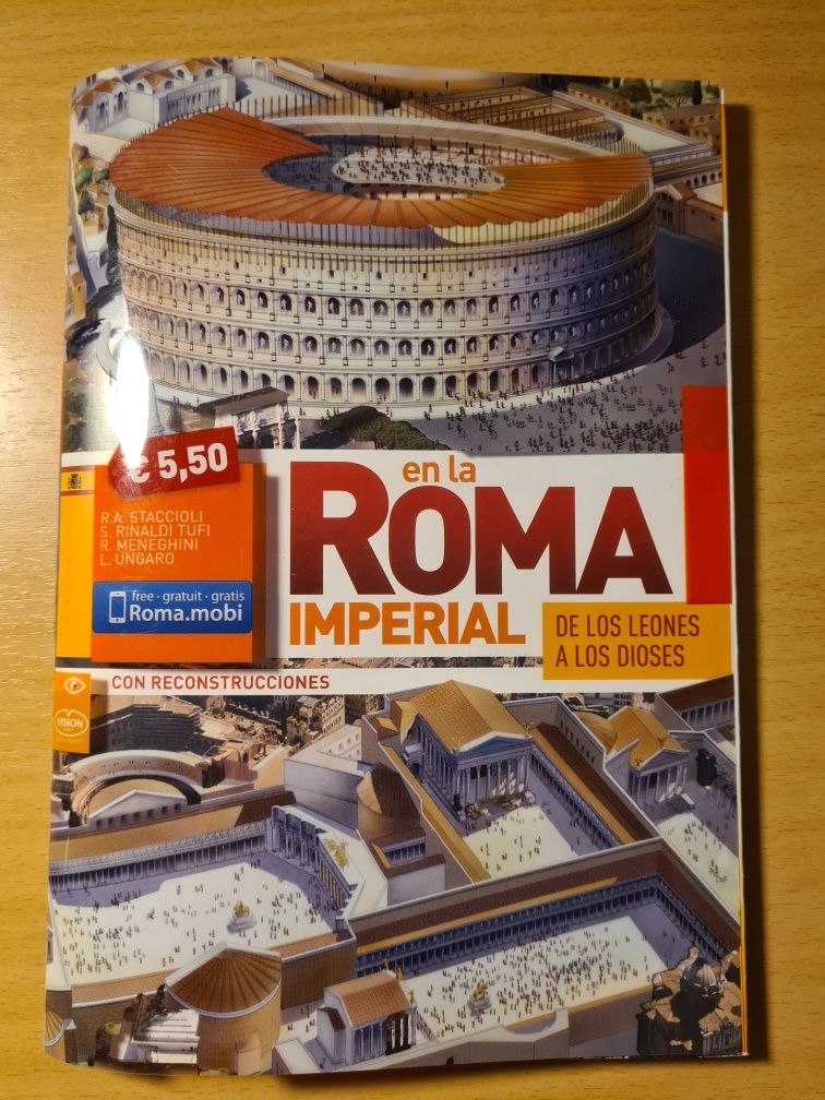 Livro com roteiro turístico "En la Roma Imperial"
