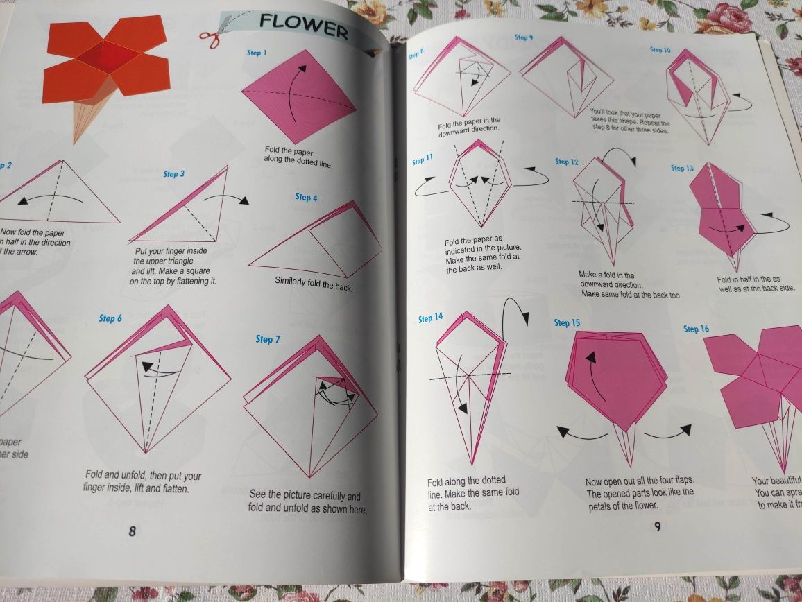 Książka dla dzieci Enjoy with Origami po angielsku