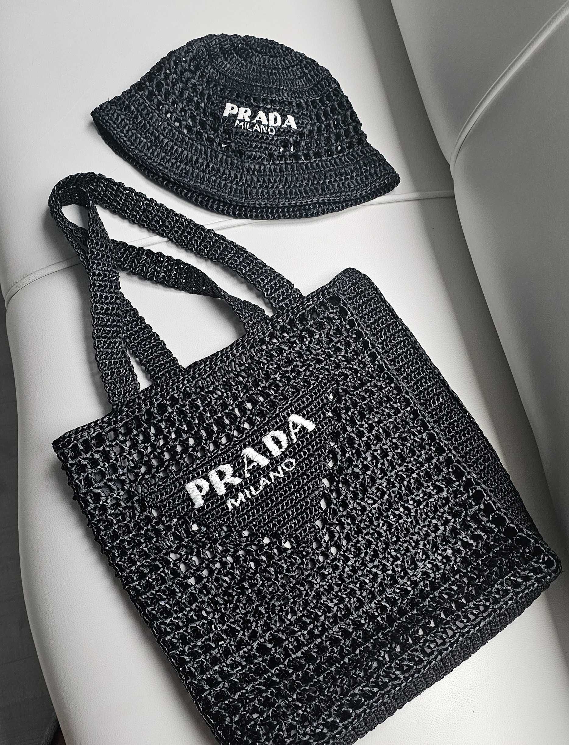 P R A D A  torba  Raffia