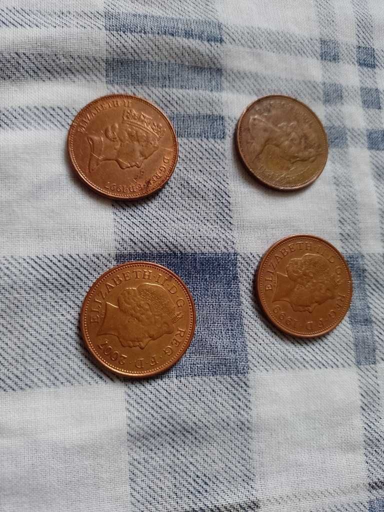 monety 2 pensy new pence 1971,1999 Wielka Brytania Anglia Elżbieta II