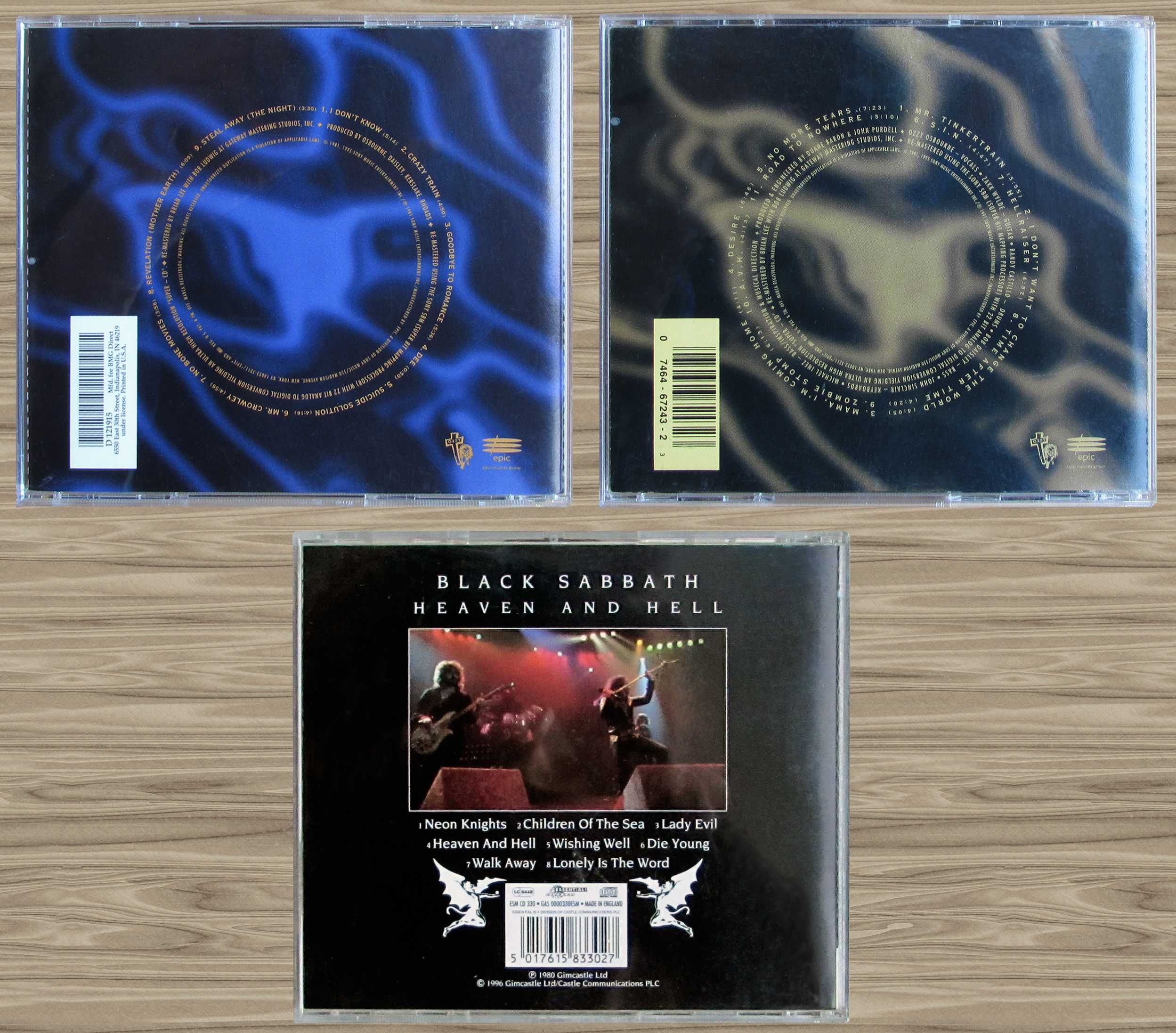 CD Black Sabbath - ‎Heaven And Hell / Ozzy Osbourne 80, 91