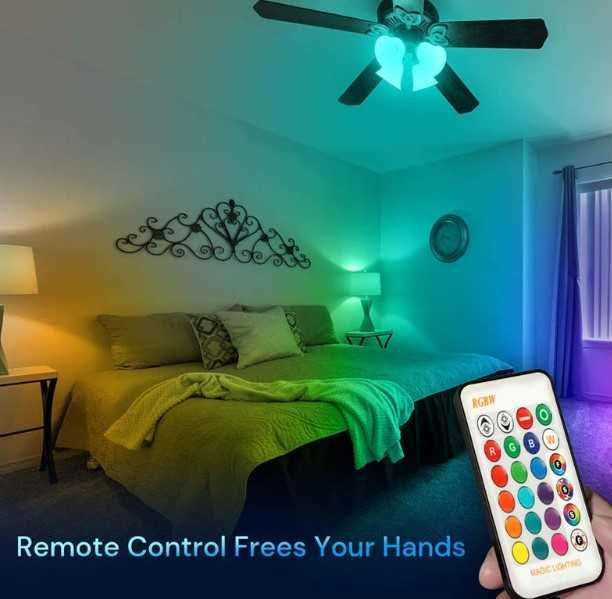 Lâmpada RGB com comando
