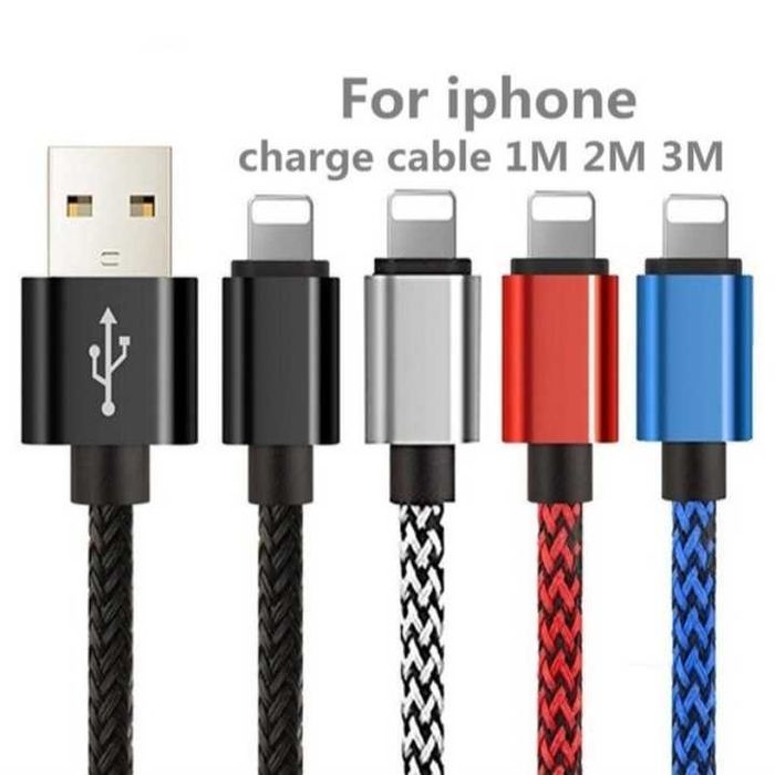 Cabos carregamento rápido USB