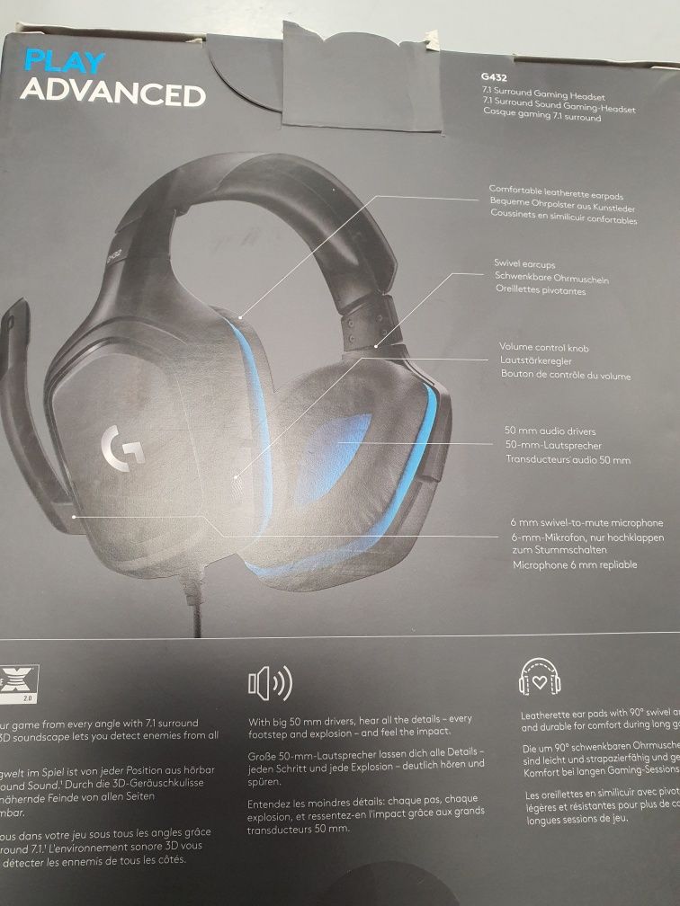 Słuchawki gamingowe logitech g432