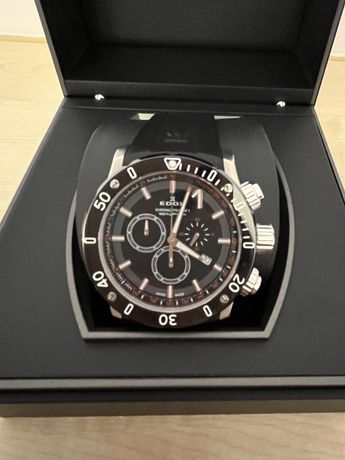 Edox CO-1 Chronoffshore Chrongraph zegarek męski z pudełko stan idealn