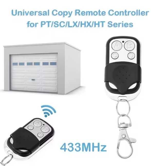 Comando Universal Garagem Clone 433 MHz