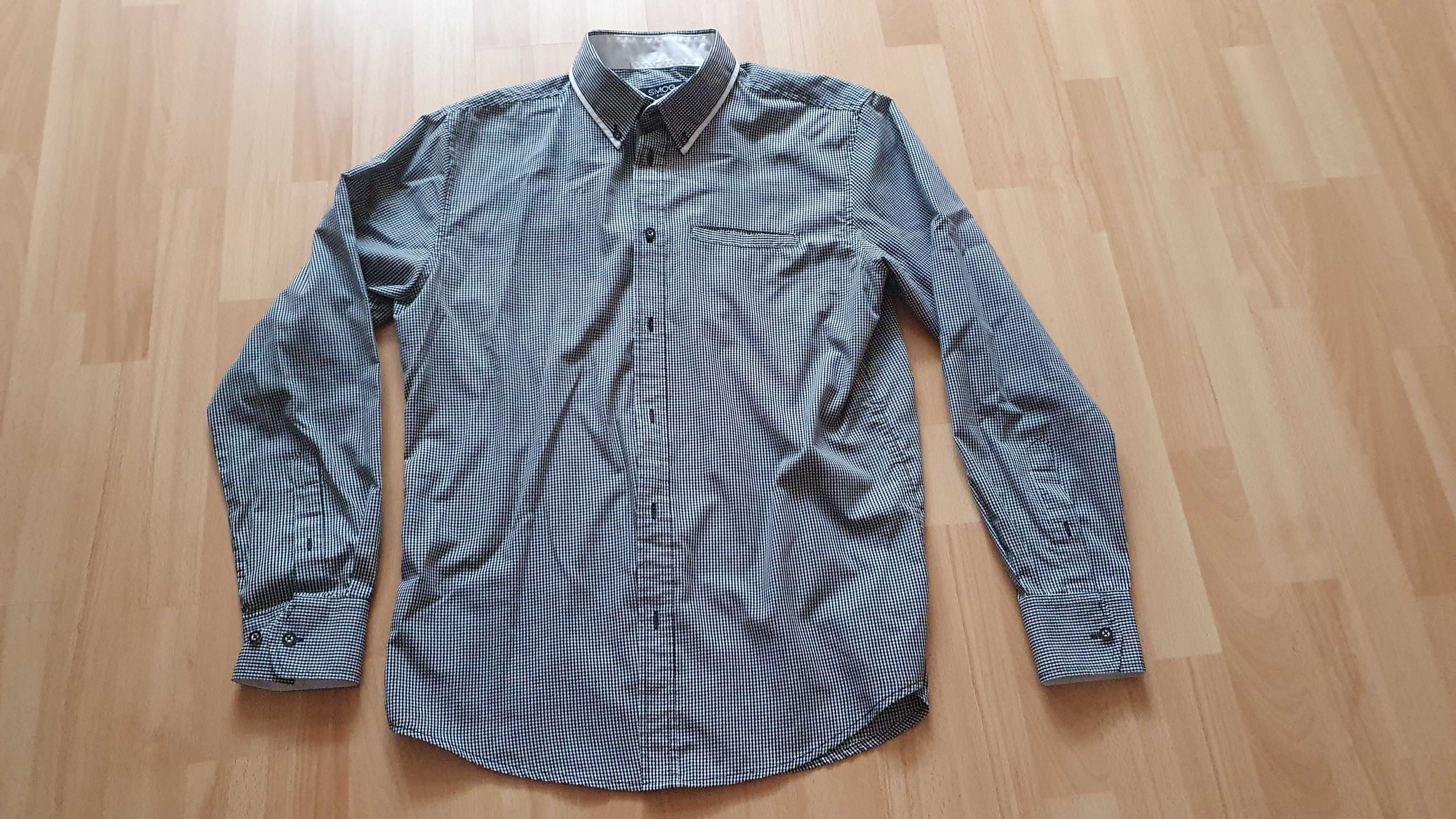 Koszula męska w kratę Slim Fit firmy Smog rozmiar L
