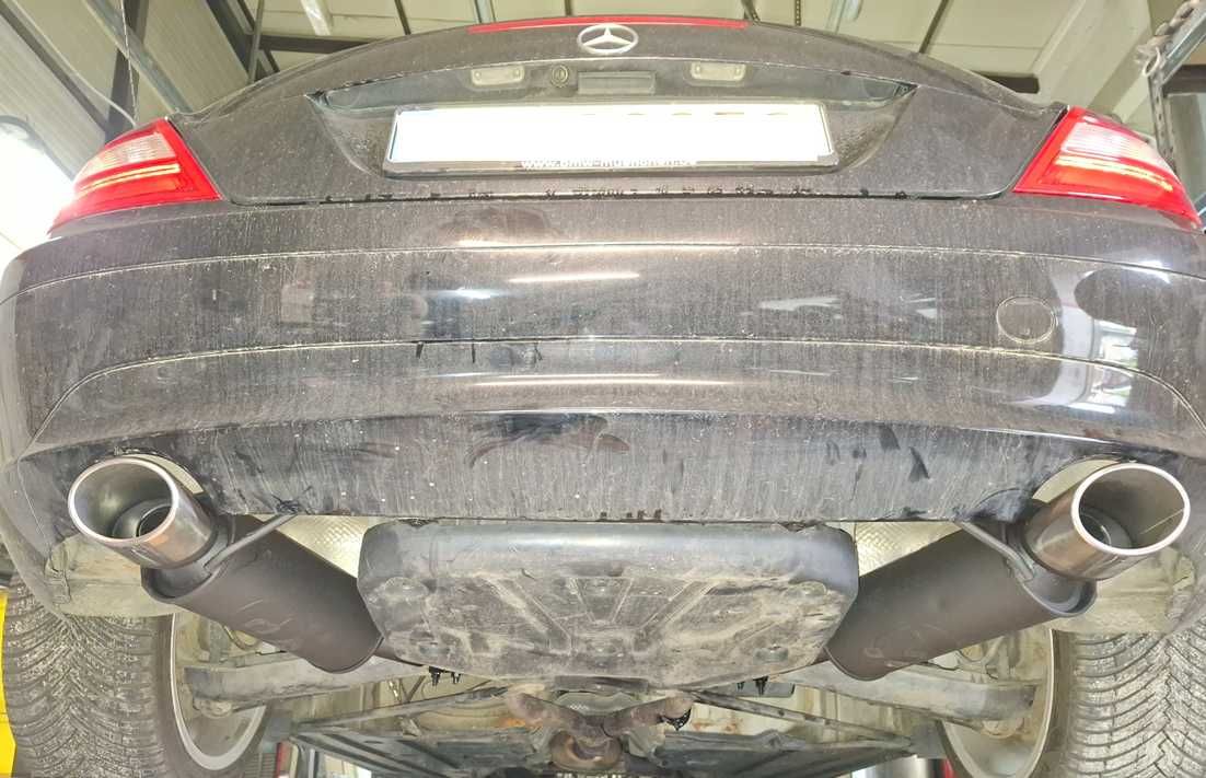 tłumik końcowy wydech przelot MERCEDES R171 SLK 200i 280i 300i 350i
