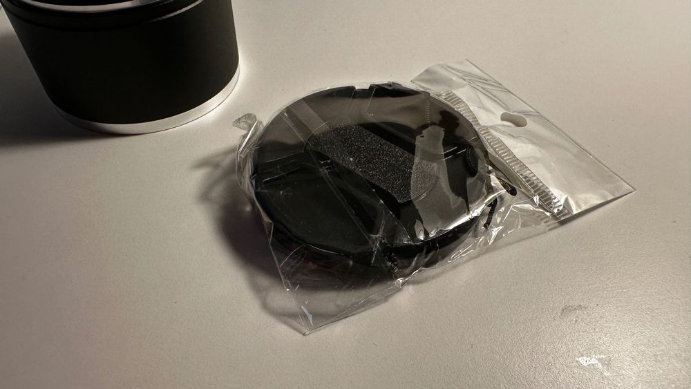 Pára sol para objetivas de 55 mm + tampa frontal - NOVO