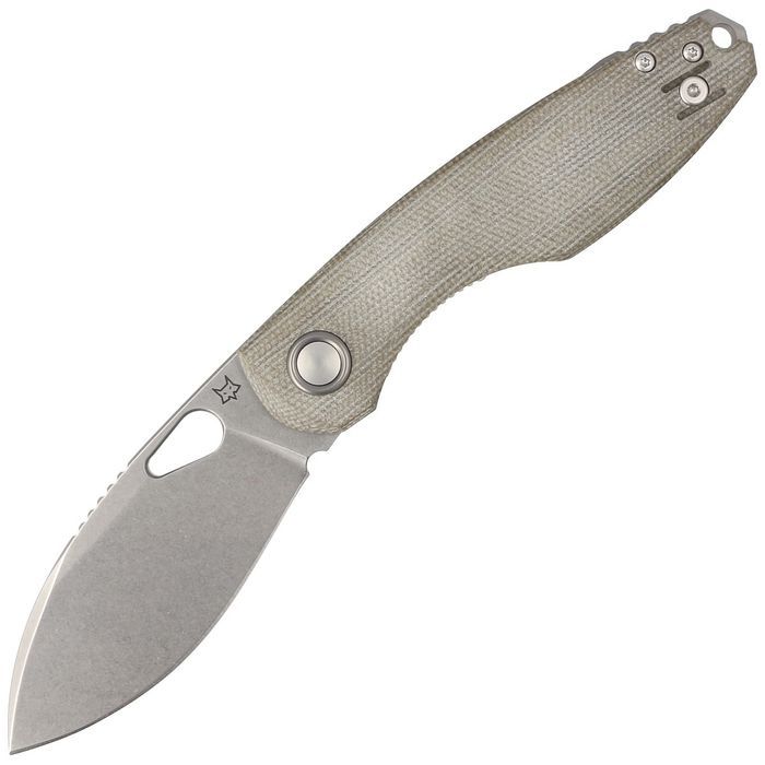 Nóż składany FOX Chilin OD Green Canvas Micarta,  (FX-530 MOD)