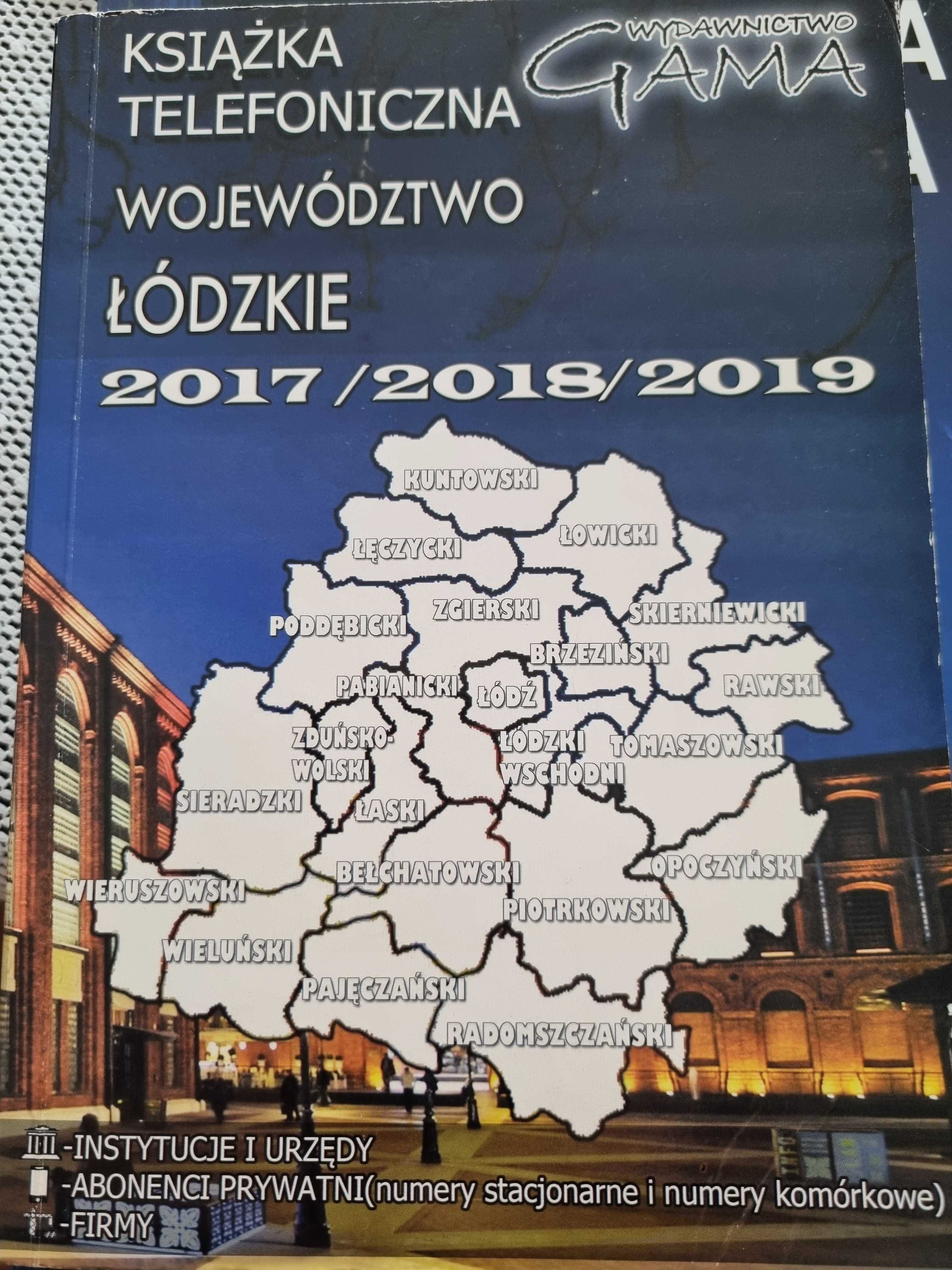 Książka telefoniczna woj łódzkiego 2017-19