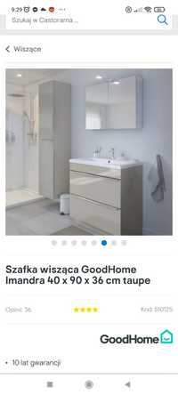 2 Szafki łazienkowe goodhome, kolor taupe.