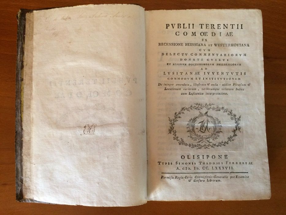 Publii Terentii Comoediae – Olisipone 1787