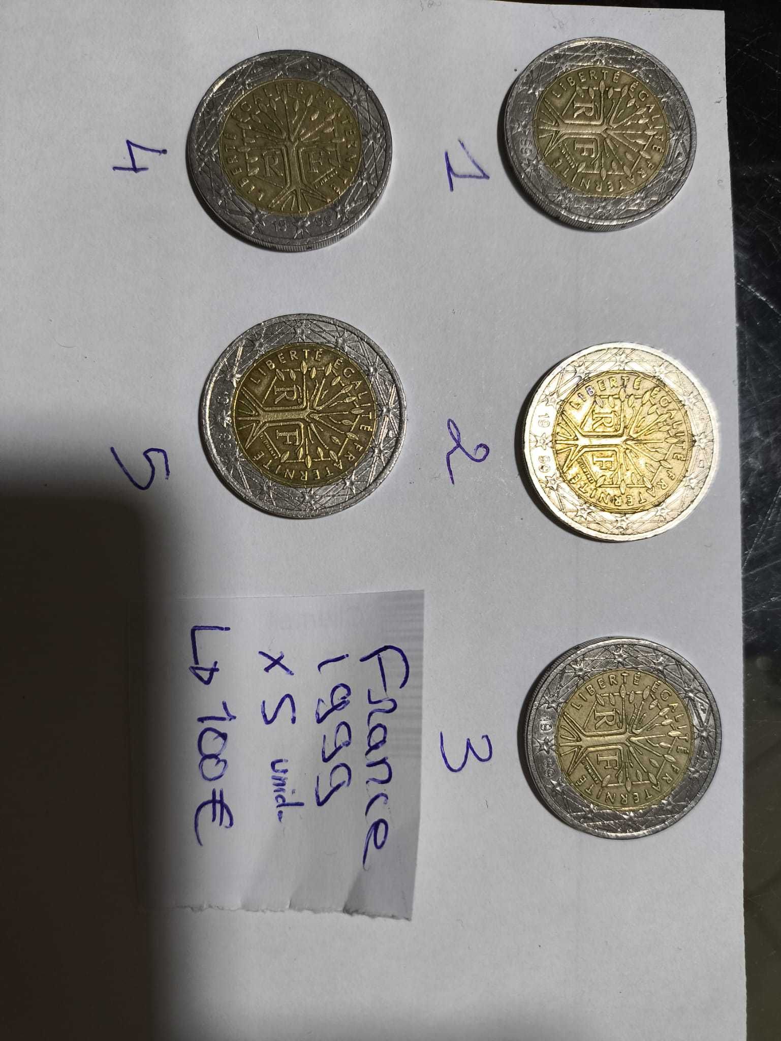 Moedas de 2 euros  negociável