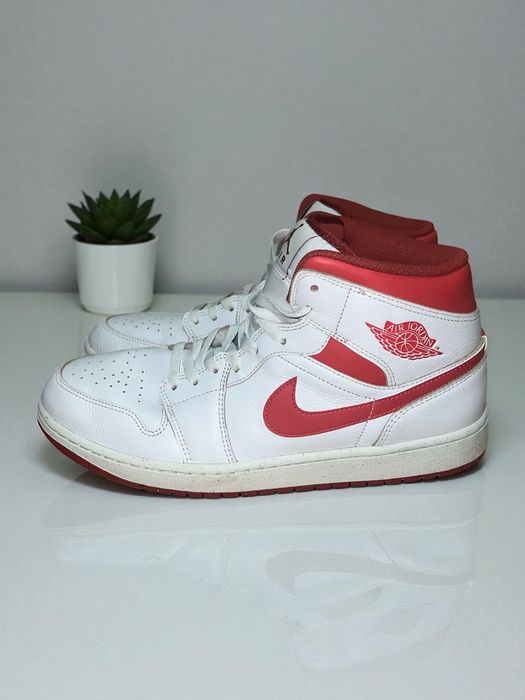 Оригінал! кросівки nike AIR JORDAN 1 MID SE | розмір EU 46 | білі