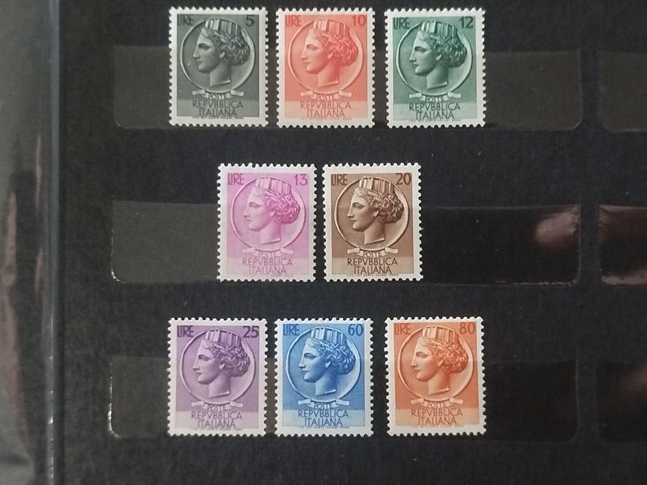 Znaczki Włochy 1955