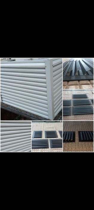 Вентиляційні решітки,  жалюзі,  накриття димоходів,  металевий сайдинг