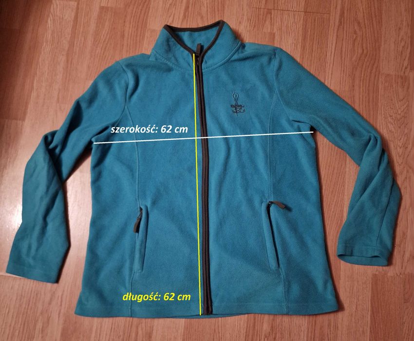 Jasnoniebieska bluza polarowa na zamek rozmiar M, M size