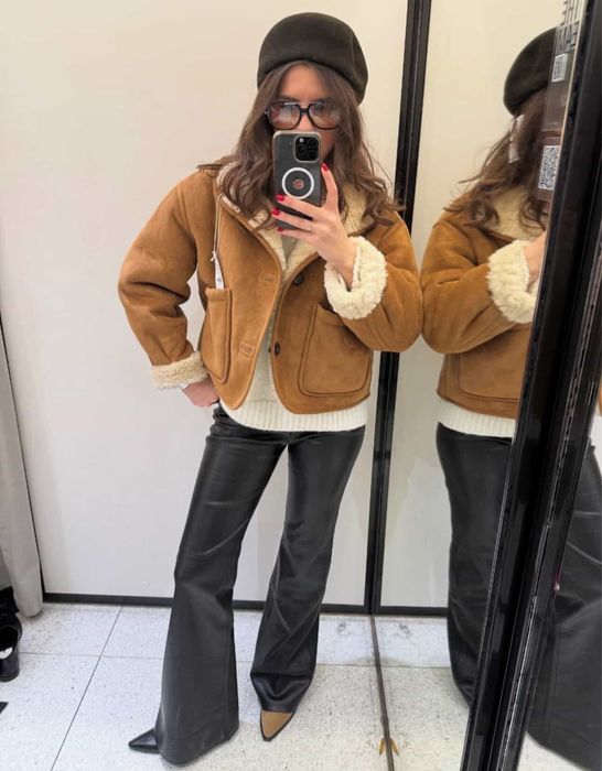 Двостороння дублянка від Zara new