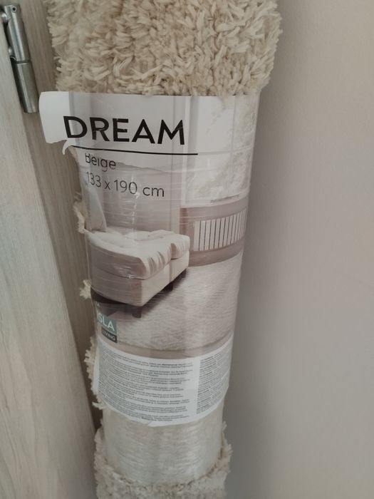 Nowy dywan beżowy 133x190