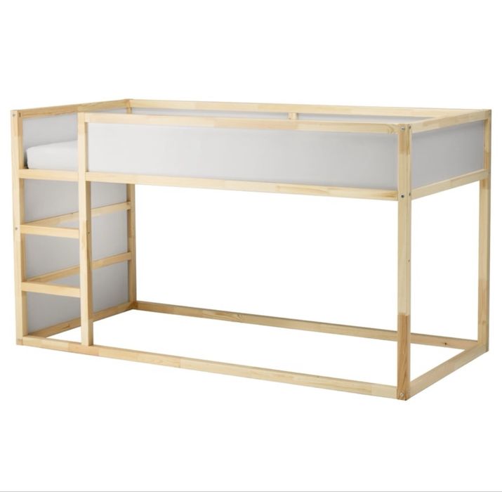 Dwustronne lozko drewniane kura ikea 90x200 pietrowe domek