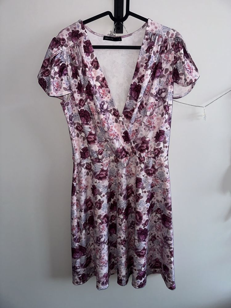 Mohito sukienka w kwiaty kwiatowy print rozm. 42 XL