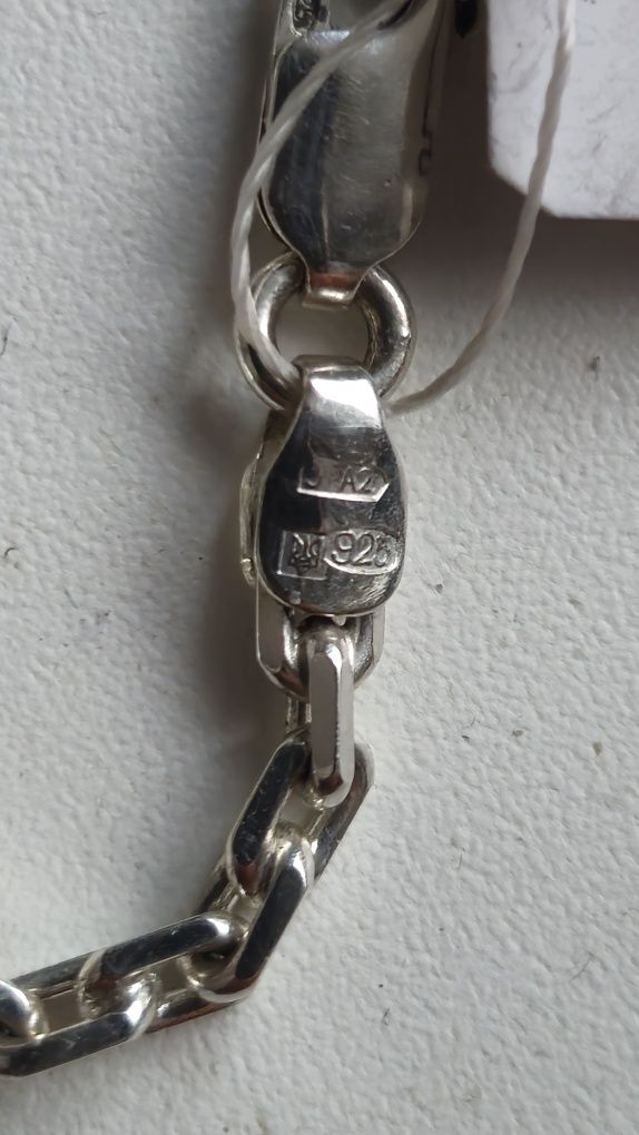 серебряная цепь якорь