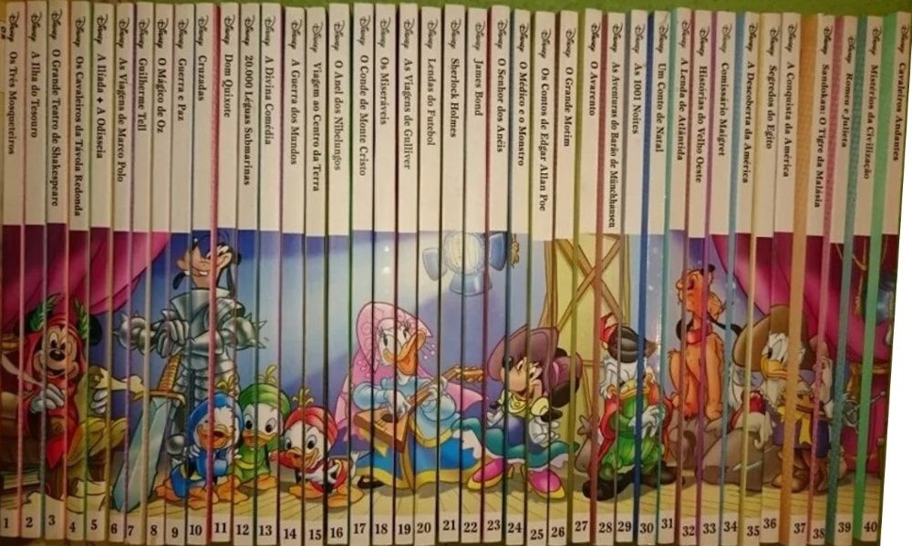 Clássicos Literatura BD Disney 40 volumes col completa + Pato Donald 1