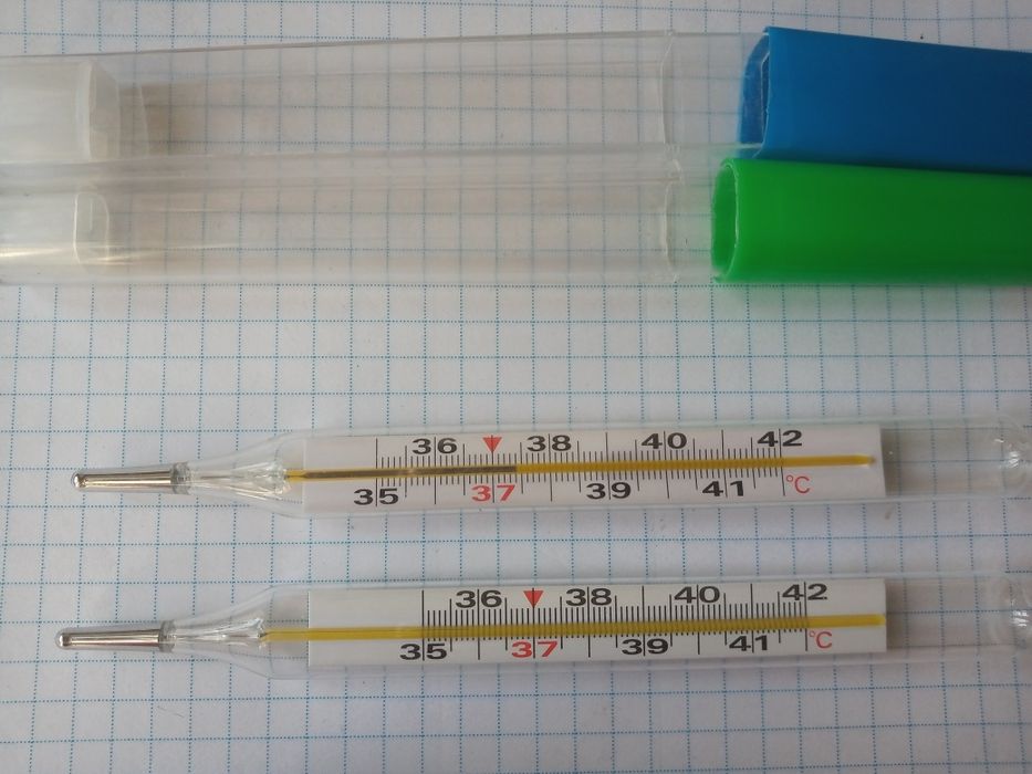 Термометр, градусник ртутный.