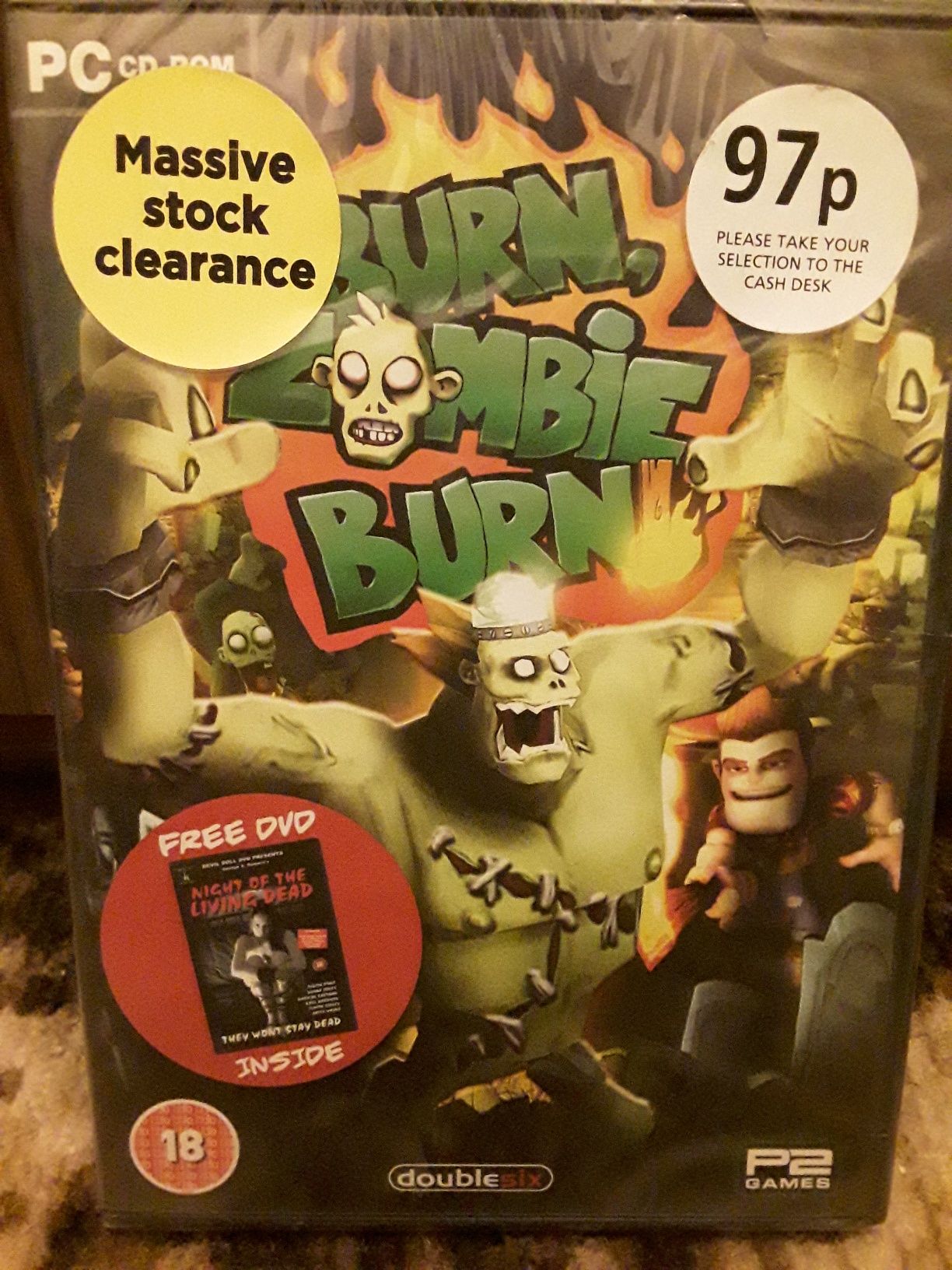 Burn Zombie burn PC cd rom gra