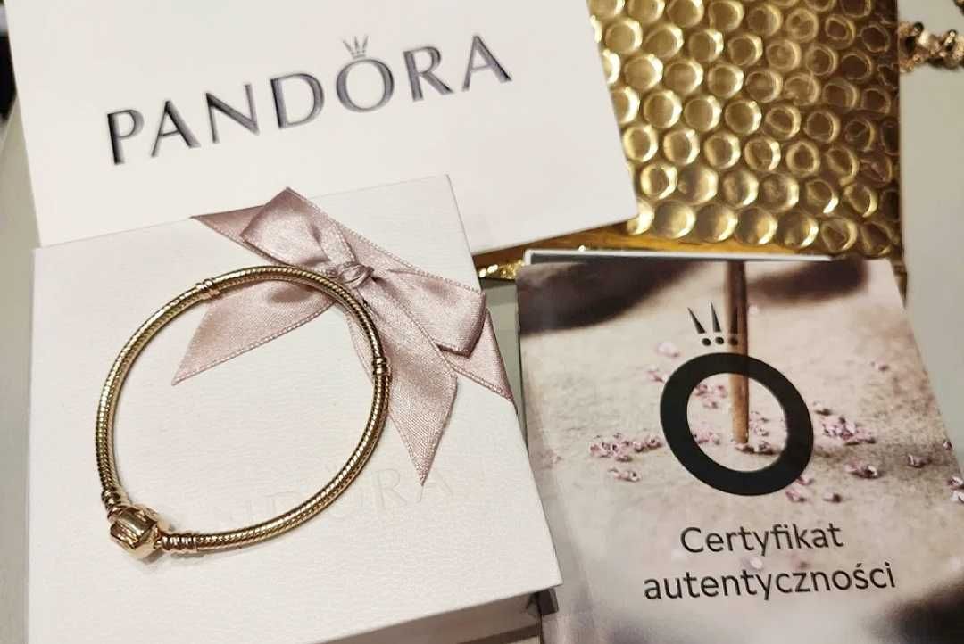 Pandora 14 k złota bransoletka nowa